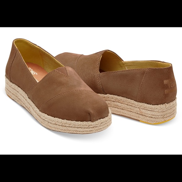 toms alpargata suede platform espadrille